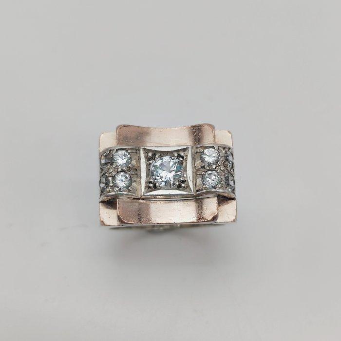 Zonder Minimumprijs - Ring Zilver Quartz, Handtassen en Accessoires, Ringen