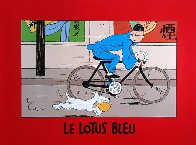 Beeldje - Tintin - Statuette Moulinsart 42291 - Le lotus, Boeken, Strips | Comics