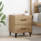 vidaXL Bedkast artisanaal eikenkleurig 40 x 35 x 47.5 cm, Verzenden, Nieuw