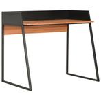 vidaXL Bureau 90x60x88 cm zwart en bruin, Huis en Inrichting, Bureaus, Verzenden, Nieuw
