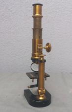 Simple microscope - Antieke koperen spiegel microscoop -