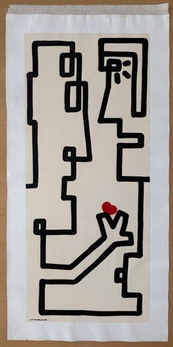 MrKas - “Love as a language”, Antiek en Kunst, Kunst | Schilderijen | Modern