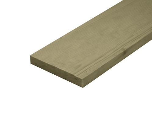 NE-vuren houten plank ±18x196mm geschaafd geïmpregneerd, Doe-het-zelf en Bouw, Hout en Planken, Ophalen of Verzenden