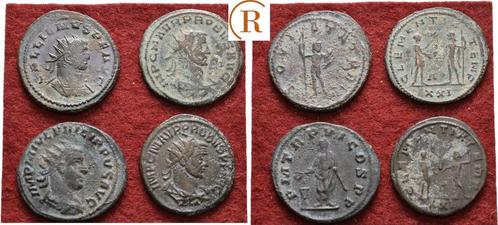 Antoninian Lot 4 munten Antike Roemisches Kaiserreich:, Postzegels en Munten, Munten en Bankbiljetten | Verzamelingen, Verzenden