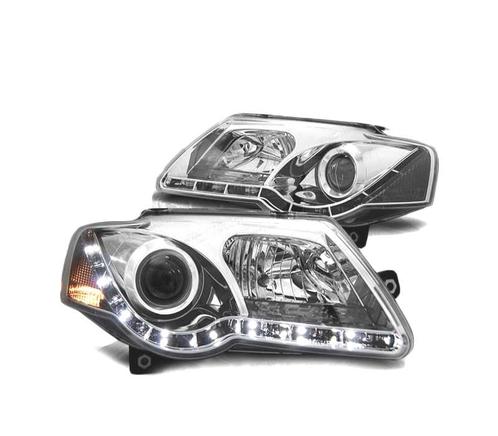 Phares Pour Volkswagen Vw Passat 3C 05-10 Daylight Chromé, Auto-onderdelen, Verlichting, Verzenden
