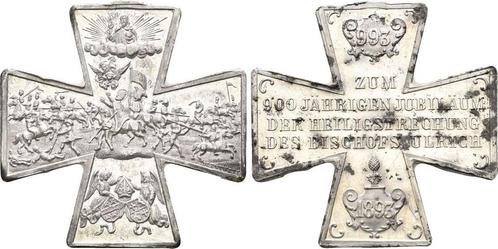 Ulrichkreuz von Drentwett 1893 Augsburg Stadt:, Postzegels en Munten, Penningen en Medailles, Verzenden