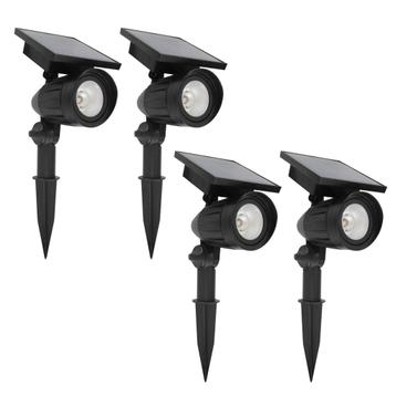 Buitenverlichting zonne-energie Set 4 stuks LED Solar tuinsp