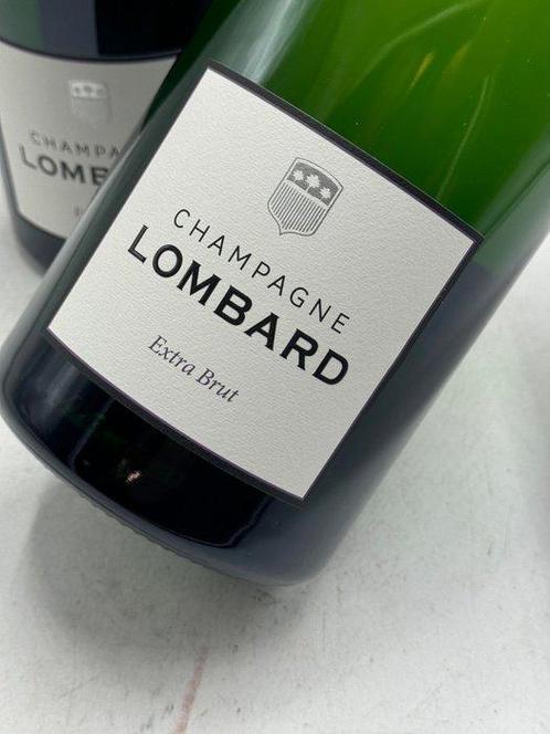 Lombard - Champagne Extra Brut - 2 Magnums (1.5L), Verzamelen, Wijnen
