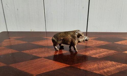 P. Chenet - Statue, everzwijn - 4 cm - Bronze, Antiek en Kunst, Curiosa en Brocante