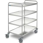 Serveerwagen | RVS | 4 Niveaus (800x500) | Zware Belasting, Verzenden, Nieuw in verpakking