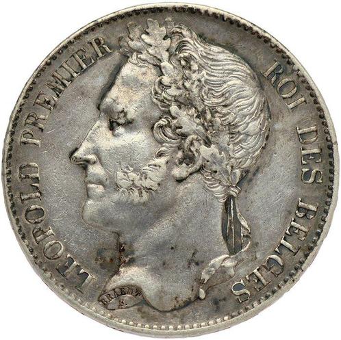 België. Leopold I. 5 Francs 1849 - position A, Postzegels en Munten, Munten | Nederland