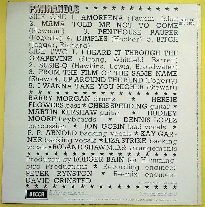 Panhandle - Panhandle (UK 1972 1st pressing LP) - LP album, CD & DVD, Vinyles Singles