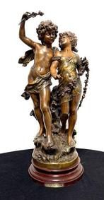 Auguste Moreau (1834-1917) - Groot Art Nouveau - sculptuur,