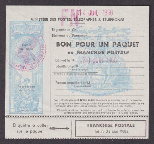 Frankrijk 1951 - FM-timbres, formulier voor pakketje nr. 14, Postzegels en Munten, Postzegels | Europa | Frankrijk