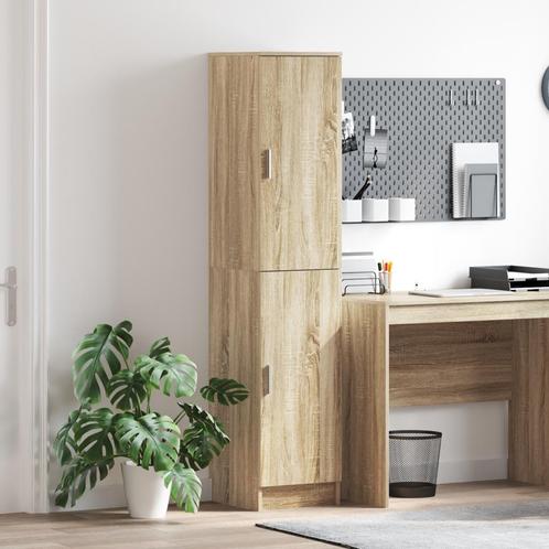 vidaXL Hoge kast in Sonoma eiken 35x39x168 cm, Geengineerd, Huis en Inrichting, Kasten | Dressoirs, Nieuw, Verzenden