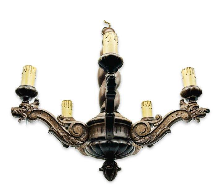 Plafondlamp - Gargouilles - Hout, Antiek en Kunst, Antiek | Overige Antiek