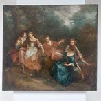 Italiaanse school (XVIII) - Scena galante, Antiek en Kunst