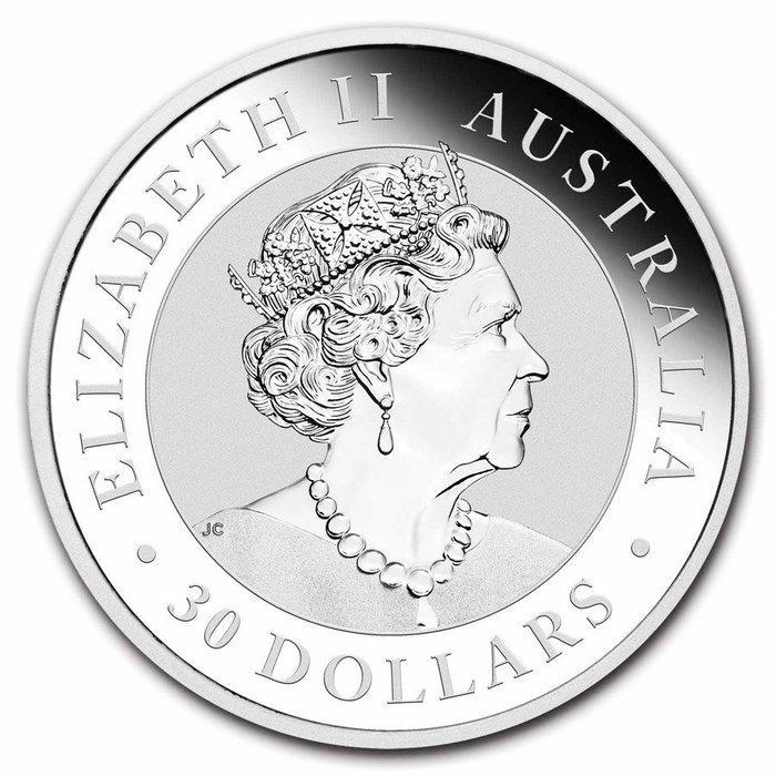 Australië. 2023 1 Kilo $30 AUD Australian Silver Kookaburra, Postzegels en Munten, Edelmetalen en Baren