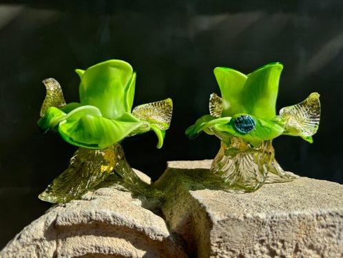 Salviati Murano Glass - Kaarsenhouder (2) - Muranoglas, Antiek en Kunst, Kunst | Designobjecten