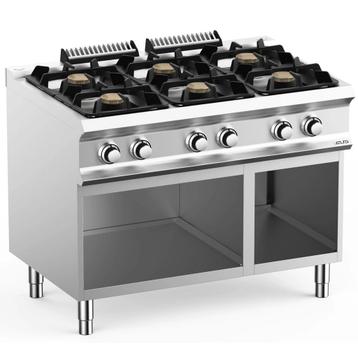 Fornuis | DOMINA PRO 700 | Gas | 6 Branders (6x 5.5kW) |, Verzenden