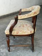 Fauteuil - Hout, Textiel - fauteuil, Antiek en Kunst
