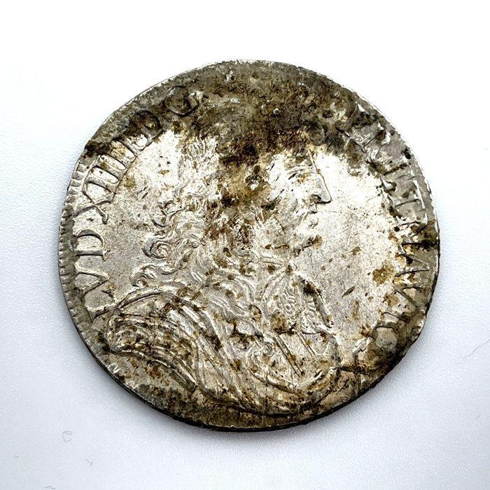 Frankrijk. Louis XIV (1643-1715). Ecu 1683, Rennes (Zonder, Postzegels en Munten, Munten | Europa | Euromunten