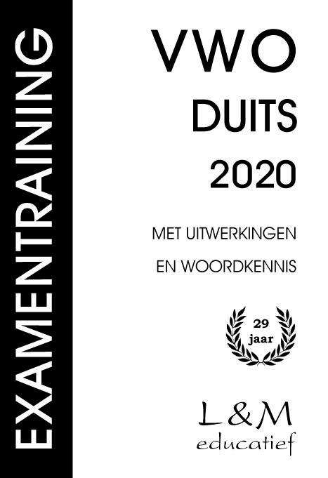 Examentraining Vwo Duits 2020 9789054894162 M.T. Janssens, Boeken, Schoolboeken, Zo goed als nieuw, Verzenden