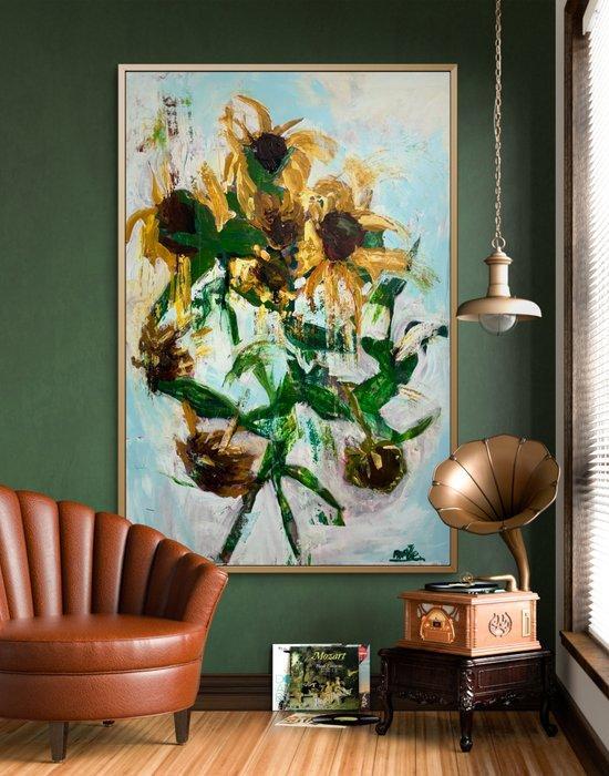 maZe - SUNFLOWER COMPOSITION - XXL, Antiek en Kunst, Kunst | Schilderijen | Modern