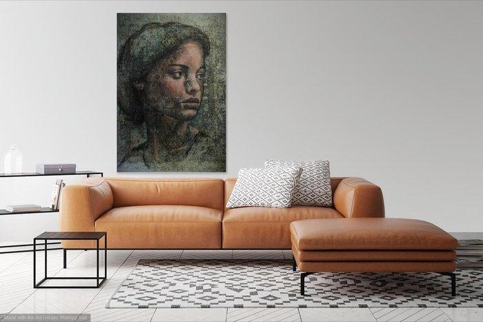 Jacqueline Klein Breteler - “Inward gaze.”-painting on a, Antiek en Kunst, Kunst | Schilderijen | Modern