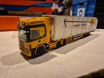 Tekno 1:50 - Camion miniature - Scania trekker met box, Hobby en Vrije tijd, Nieuw