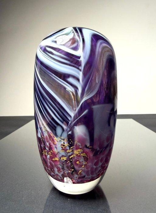 Maxence Parot - Vase - Vase unique couleurs opaline et Or -, Antiek en Kunst, Antiek | Glaswerk en Kristal