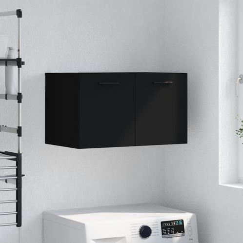 vidaXL Wandkast 60x36,5x35 cm bewerkt hout zwart, Huis en Inrichting, Kasten | Overige, Nieuw, Verzenden