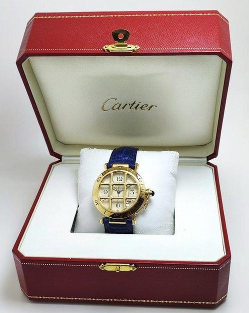 Cartier - Pasha Grille 18K (0.750) Yellow Gold - Ref. 820904, Handtassen en Accessoires, Horloges | Heren