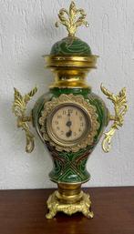 Vaasklok - Art Nouveau Brons, Aardewerk, Glas - 1850-1900 -