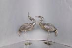 Pasgorcy - Pair of Herons - Centre de table - Argent 915, Antiek en Kunst