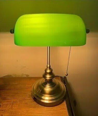 Bureaulamp - Glas, Antiek en Kunst, Curiosa en Brocante