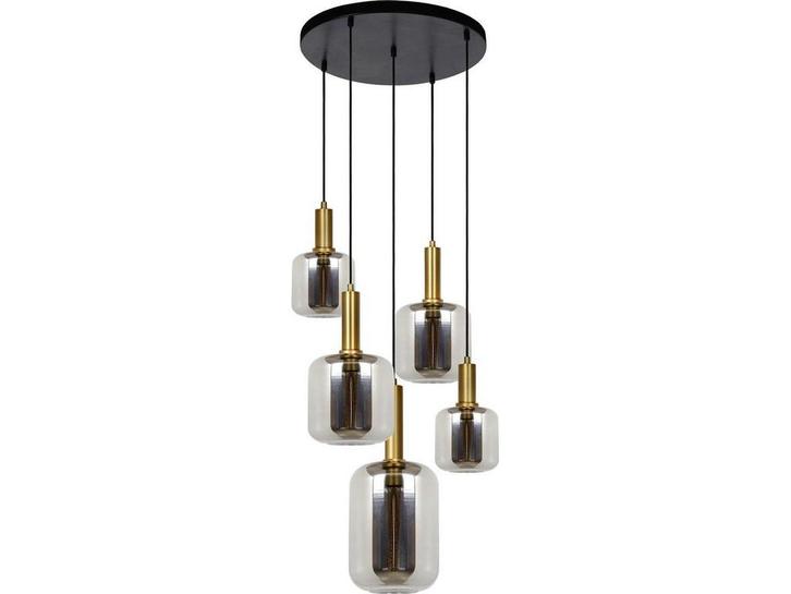 Lucide JOANET - Hanglamp - Ø 66 cm - 5xE27 - Dimbaar - Fumé, Huis en Inrichting, Woonaccessoires | Overige, Zo goed als nieuw