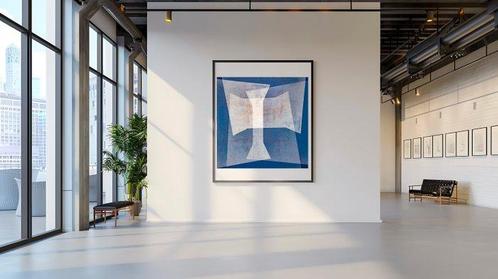 Ben Dauchez - Bauhaus Maroc #1 Bleu, Antiek en Kunst, Kunst | Schilderijen | Modern