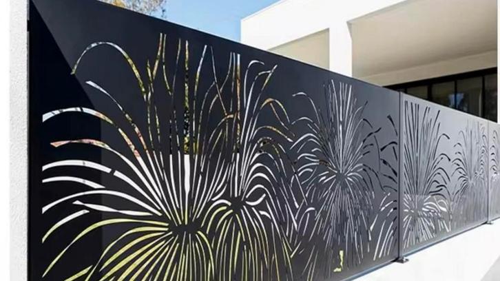 hekwerk, schutting, tuinafsluiting, tuinpanelen, Tuin en Terras, Tuinhekken en Hekwerk, Met poort, Nieuw, Aluminium, Sierhekwerk