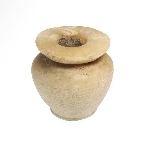 Oude Egypte, Middenrijk Albast Cosmetisch vat, Antiek en Kunst, Antiek | Overige Antiek