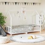 vidaXL Kinderbedframe 90x200 cm massief grenenhout wit, Kinderen en Baby's, Verzenden, Nieuw