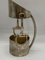 Portabottiglie Gucci, anni 70, in silver plated, con decori