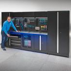 Datona Werkplaatsinrichting PREMIUM RVS werkblad met, Doe-het-zelf en Bouw, Ophalen of Verzenden, Nieuw