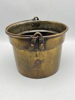 Antieke koperen emmer – handgemaakt, eind 19e eeuw - Emmer -, Antiek en Kunst