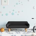 vidaXL Kinderbank 70x40x24 cm stof zwart, Kinderen en Baby's, Verzenden, Nieuw