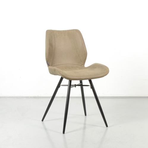 Kantinestoel Åmåle, olijfgroen ecoleder, 4-poot onderstel, Huis en Inrichting, Stoelen, Gebruikt, Ophalen of Verzenden