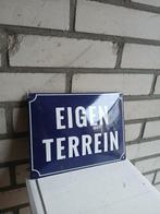 Emaille reclamebord - Emaille bord – “Eigen Terrein” –