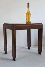 Haagse School - Tafel - Walnoot - Vierkante bijzettafel, Antiek en Kunst