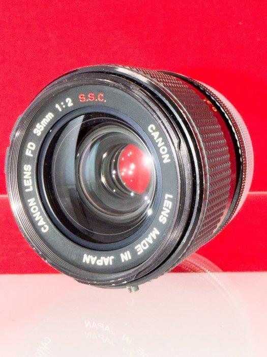 Canon AE-1 + FD 2/35mm S.S.C. | Single lens reflex camera, Audio, Tv en Foto, Fotocamera's Analoog