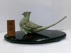 Wierookbrander - Okimono bronzen wierookbrander “ Fazant “, Antiquités & Art